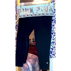 VS Pink yoga capris